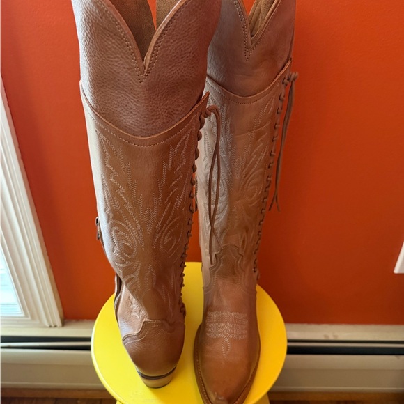 Freebird Wesley knee high Leather Boots - Picture 4 of 9